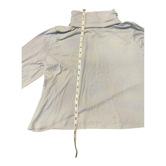 Light Blue Long Sleeve Turtleneck Top Old Navy - Picture 5 of 8